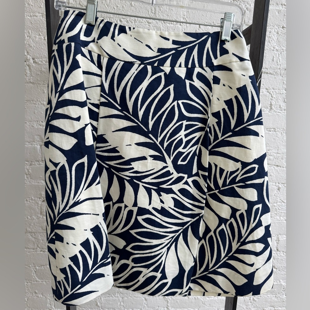 NWT Kate Spade New York Tilda Skirt, Castaway Navy/Palmp, size 2